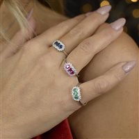 Ringe Recarlo Dame in Weißgold Rubino 0.64 Ct R77TC001/RB-14 - R77TC001/RB-14